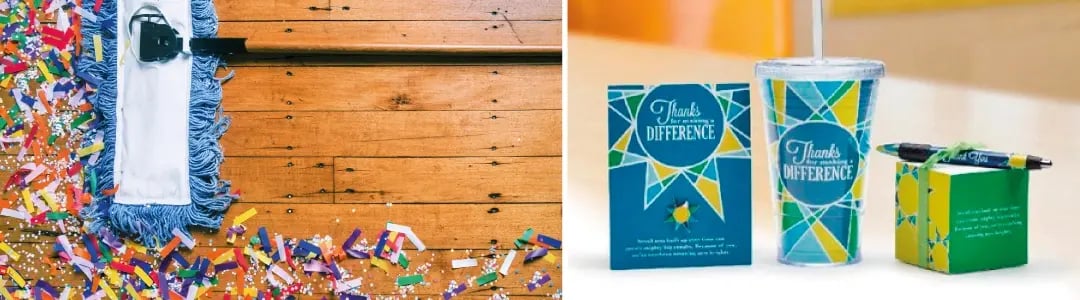 Merchandise with message Thanks for making a difference 