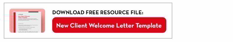 welcome new client letter template free