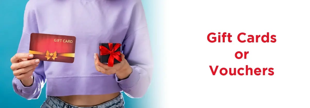 Gift Cards or Vouchers for settlement gifts