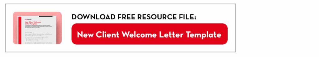 welcome new client letter template free