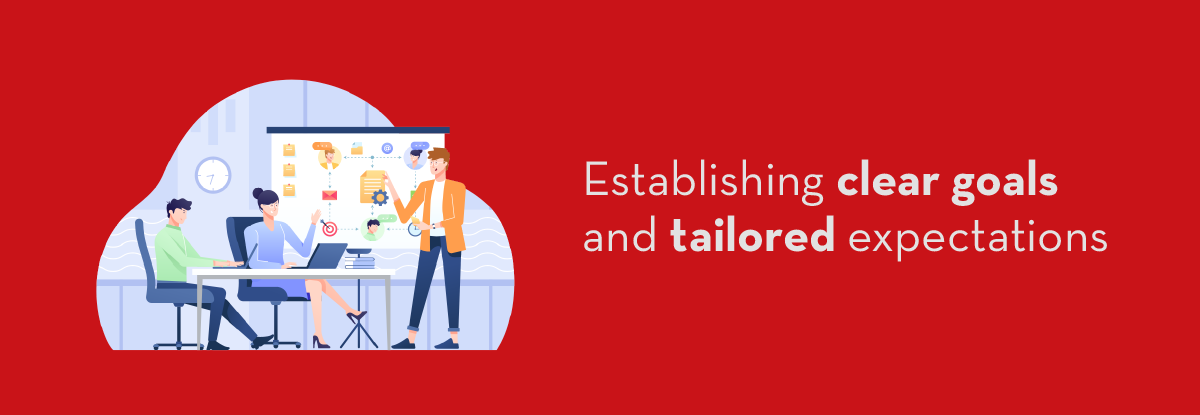 Establishing clear goals and tailored expectations