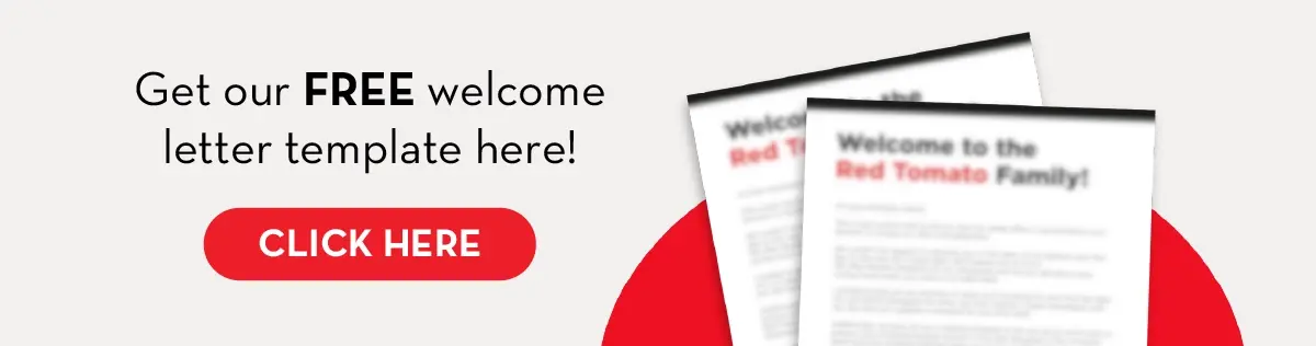 free welcome letter