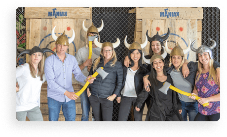 axe throwing game day
