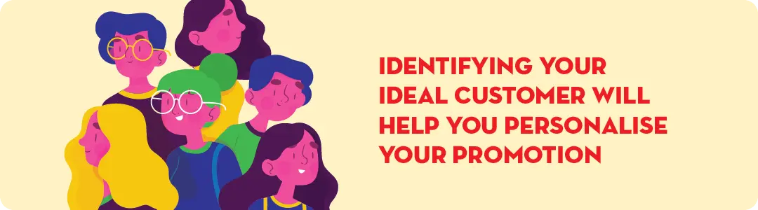Images of different with a message of how can you identify your ideal customer