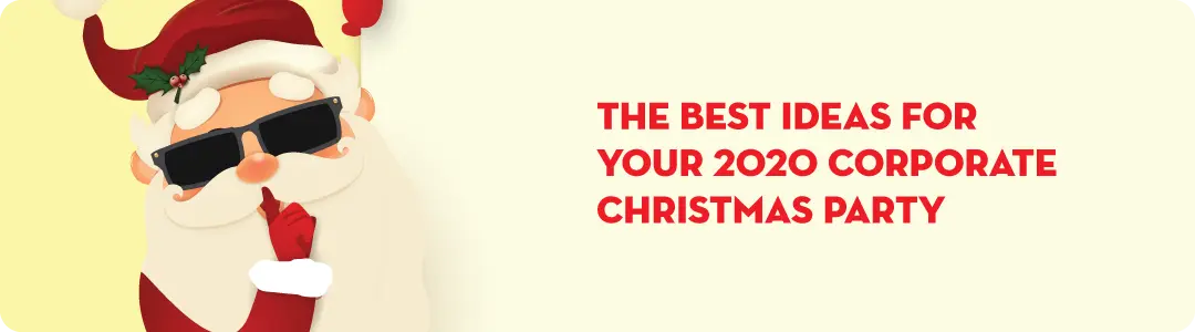 Banner about best ideas for 2020 corporate Christmas party