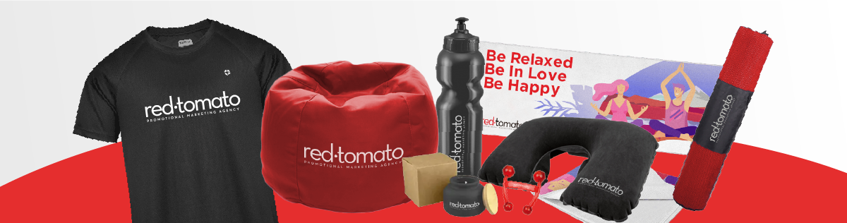 promotional item mockups by Red Tomato